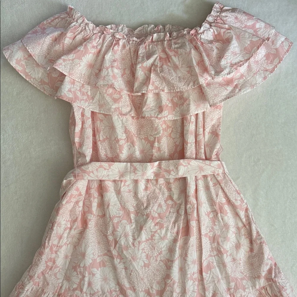 {NWT} Lisa Marie Fernandez x Target | Ruffle Off The Shoulder Floral Print Dress - Picture 12 of 16